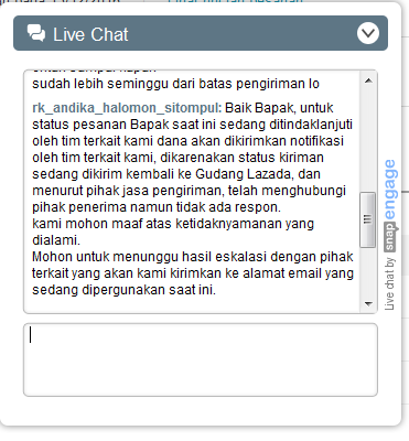Buruknya layanan Lazada