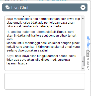 Buruknya layanan Lazada