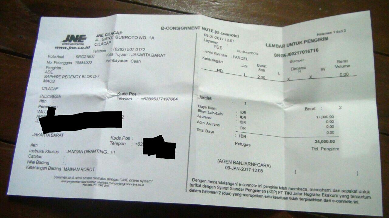 surat terbuka untuk id der.dortmund yg memberikan foto resi palsu dan telp mati