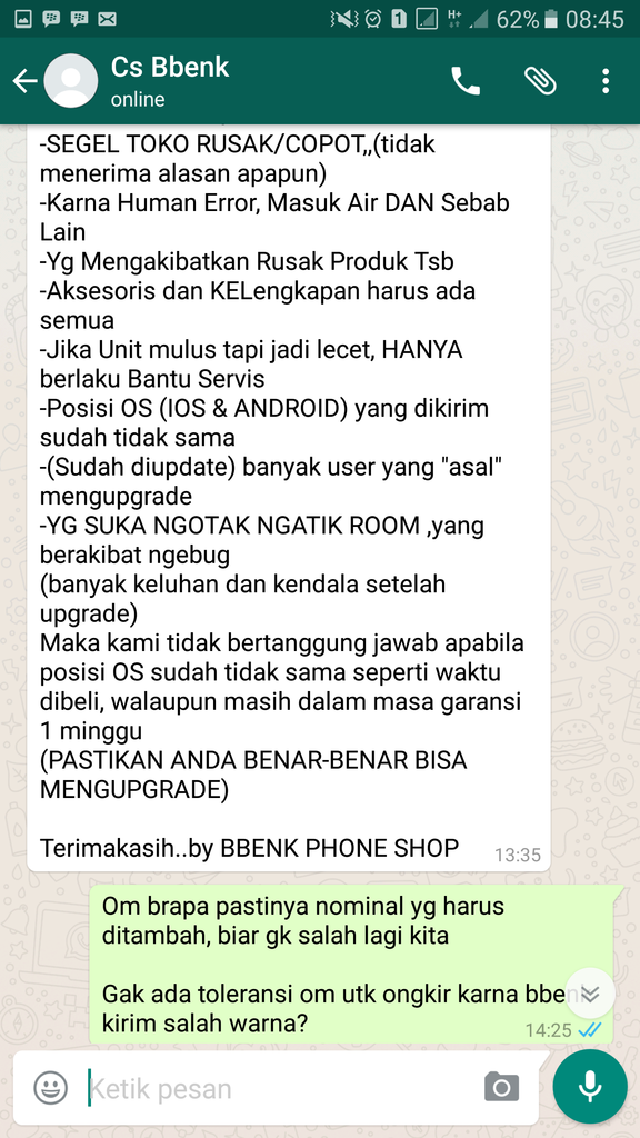 HATI HATI BELANJA DI BBENK PHONE SHOP BATAM