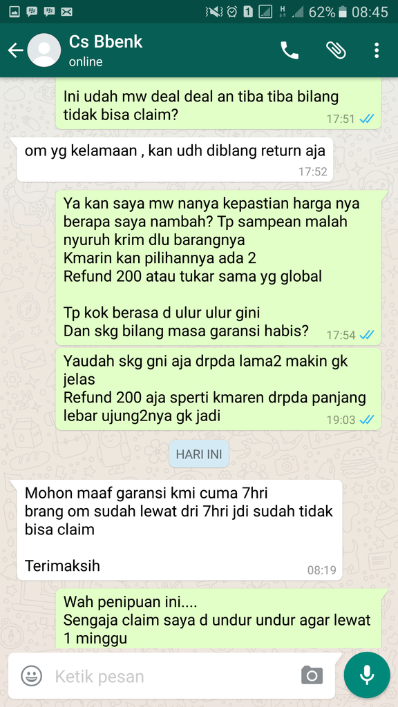 HATI HATI BELANJA DI BBENK PHONE SHOP BATAM