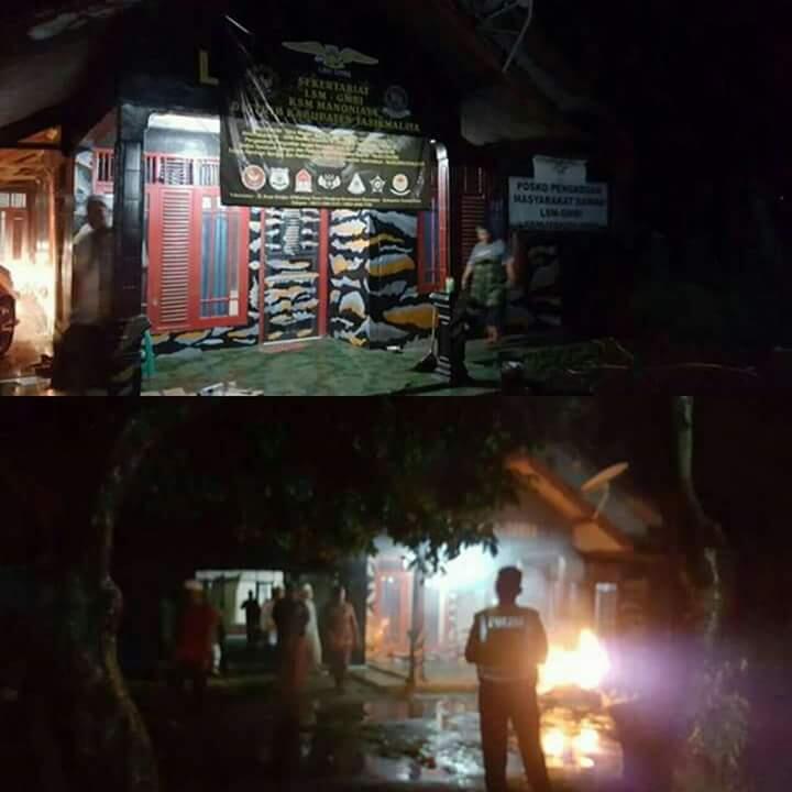 Buntut Pemukulan Terhadap Laskan FPI, Markas LSM GMBI Tasikmalaya Luluhlantak