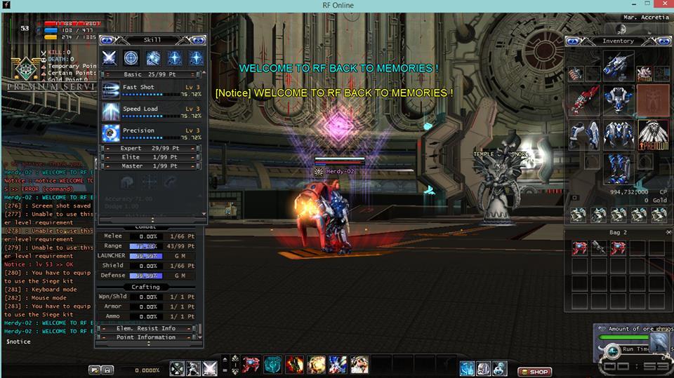 RF MEMORIES FULL RPG