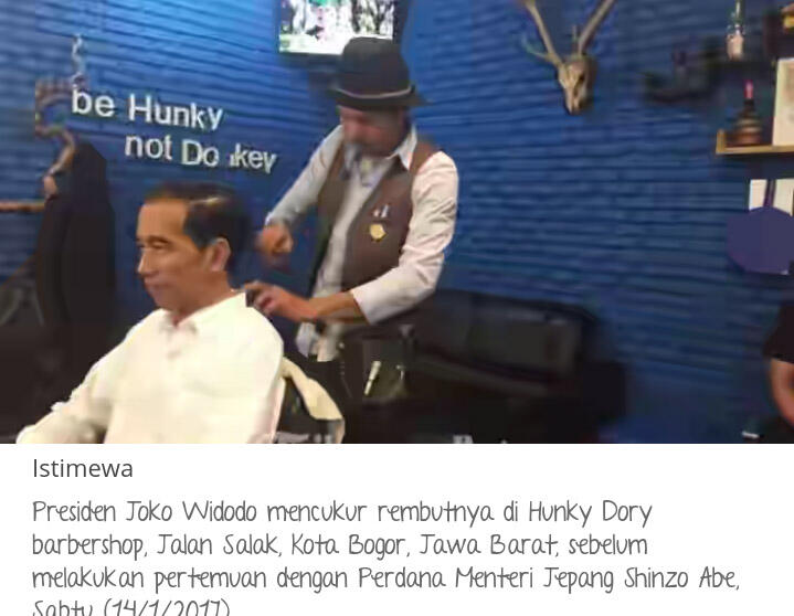 Repotnya Tukang Cukur Ini Tahu Presiden Jokowi Mau Pangkas Rambut