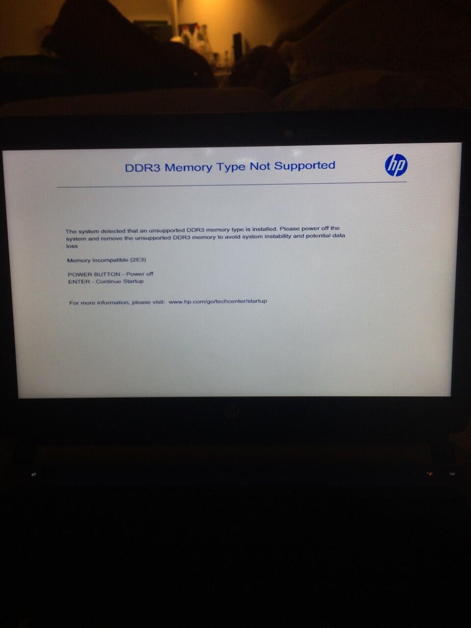 Unsuported DDR3 gan, tolong ini kenapa:(