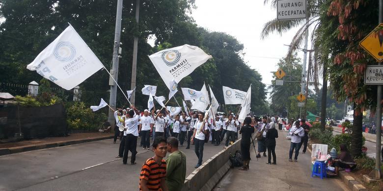 Massa Anti Ahok Mulai Berdatangan di Sekitar Lokasi Persidangan