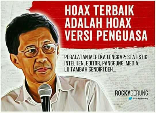 Muncul Istilah “Hoax Membangun”, Ini Tanggapan Cadas Rocky Gerung