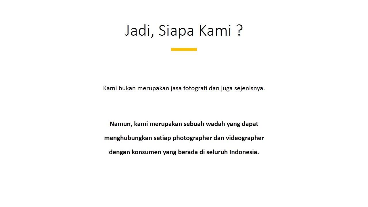 &#91; Open Recruitment &#93; Buat kamu yang pengen dapet job fotografi masuk sini !