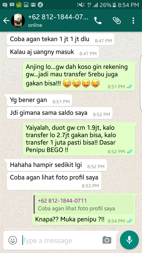 Hati-hati penipu bernama "denni megantara" 081218440711&083177883084"