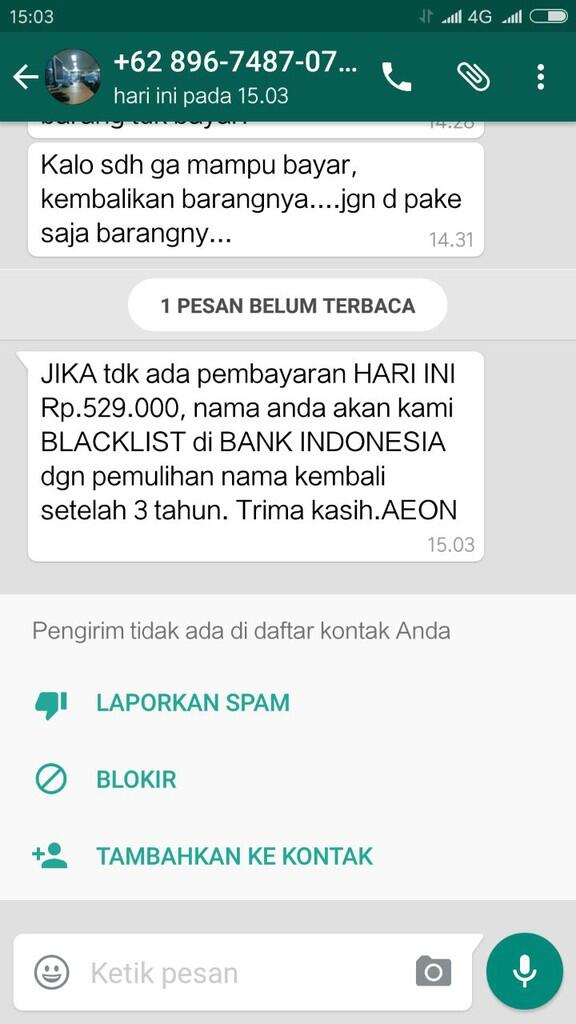 Cacimaki AEON terhadap customer!!! Gak sopan