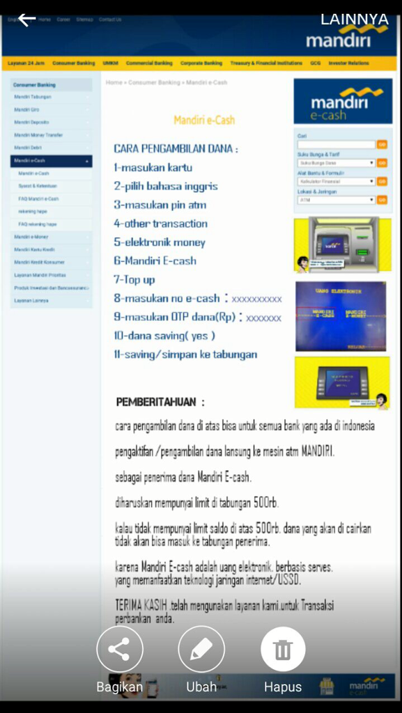 waspadai penipuan dengan modus e-cash