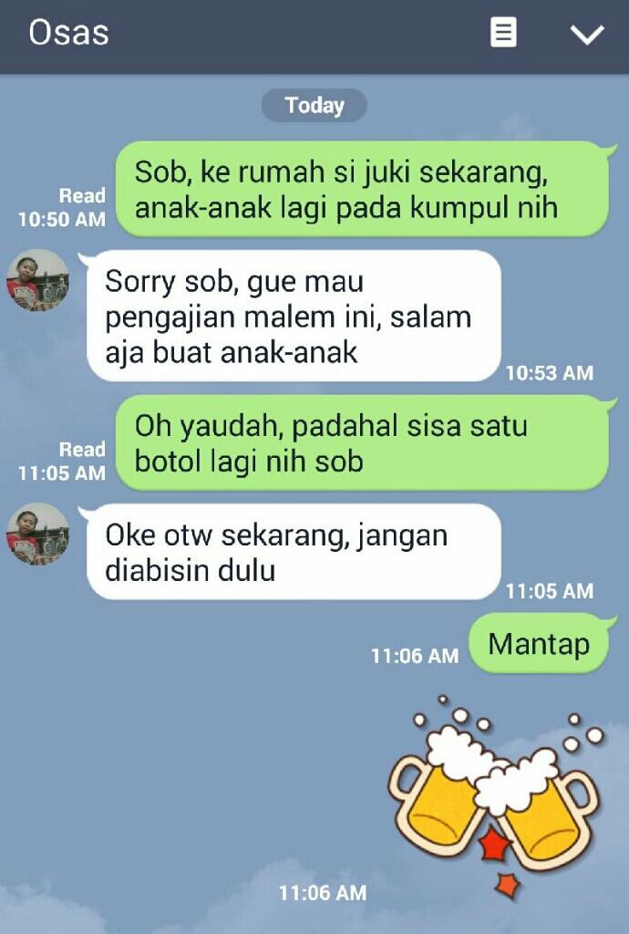 13 Tipe Teman Saat Diajak Nongkrong Lewat Chat, Dari yang Normal Sampai Absurd