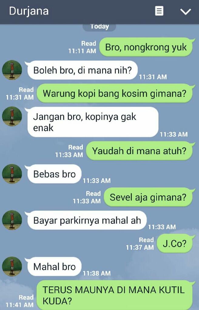 13 Tipe Teman Saat Diajak Nongkrong Lewat Chat, Dari yang Normal Sampai Absurd