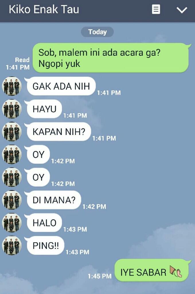 13 Tipe Teman Saat Diajak Nongkrong Lewat Chat, Dari yang Normal Sampai Absurd