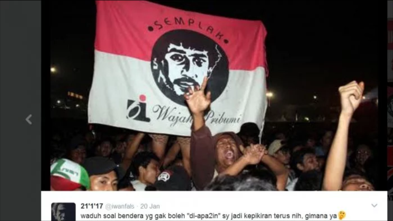 Iwan Fals Khawatir, Ada Bendera Merah Putih Bergambar Dirinya