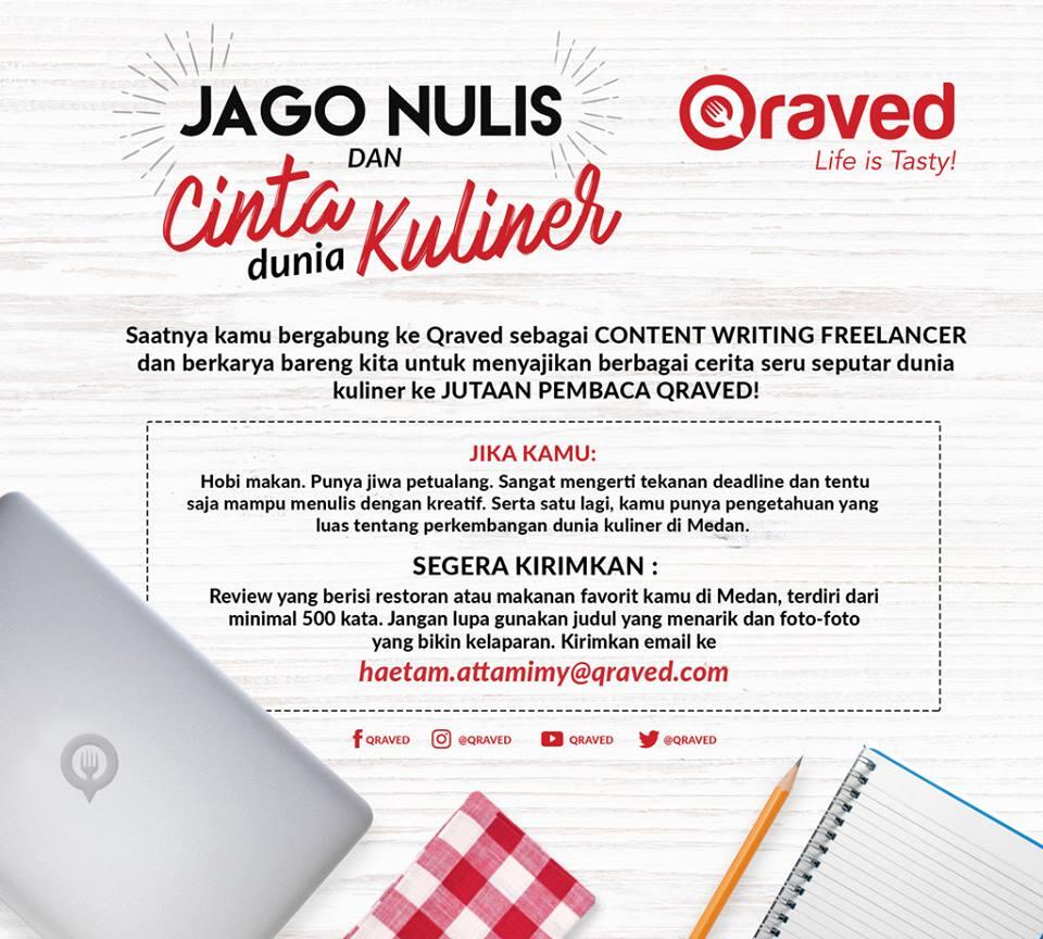Lowongan Writer (Freelance) di Surabaya &amp; Medan 