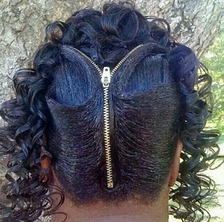 Kombinasi Rambut & resleting