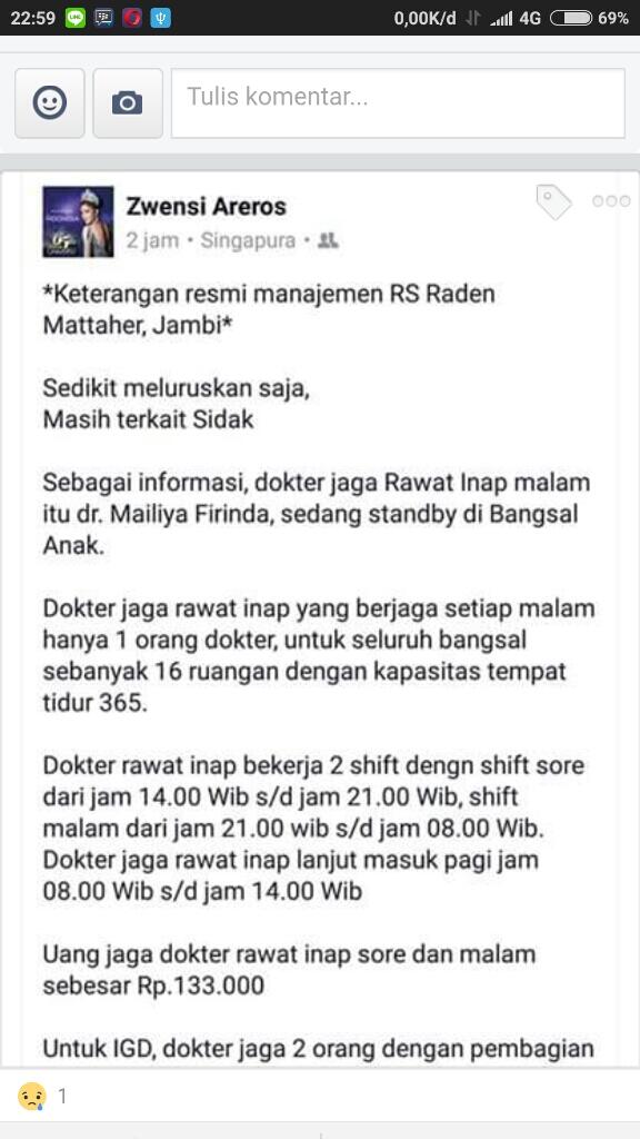 Lihat Perawat dan Dokter Tidur di RSUD, Zumi Zola Banting Kursi