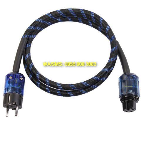 Power Cord Rhodium Schuko IEC EU Plug