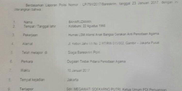 Megawati di Laporkan ke Bareskrim Atas Tuduhan Penodaan Agama