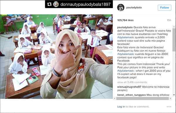 Ketika Dybala Regram Netizen Indonesia