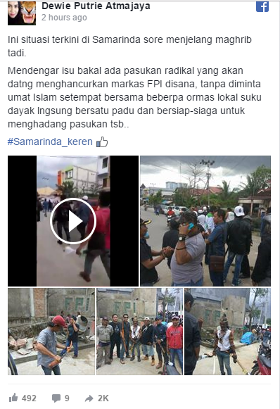 Ormas Daerah Tolak FPI di Samarinda, Aksi Itu Berlebihan