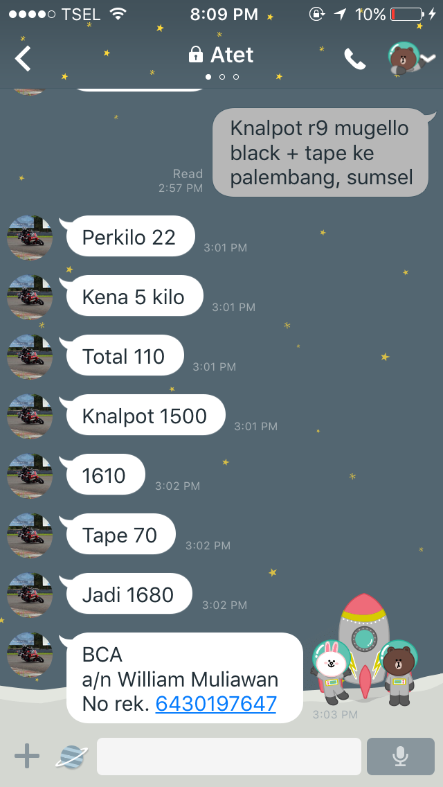 Klarifikasi Salah Kirim Knalpot Sabone Motor