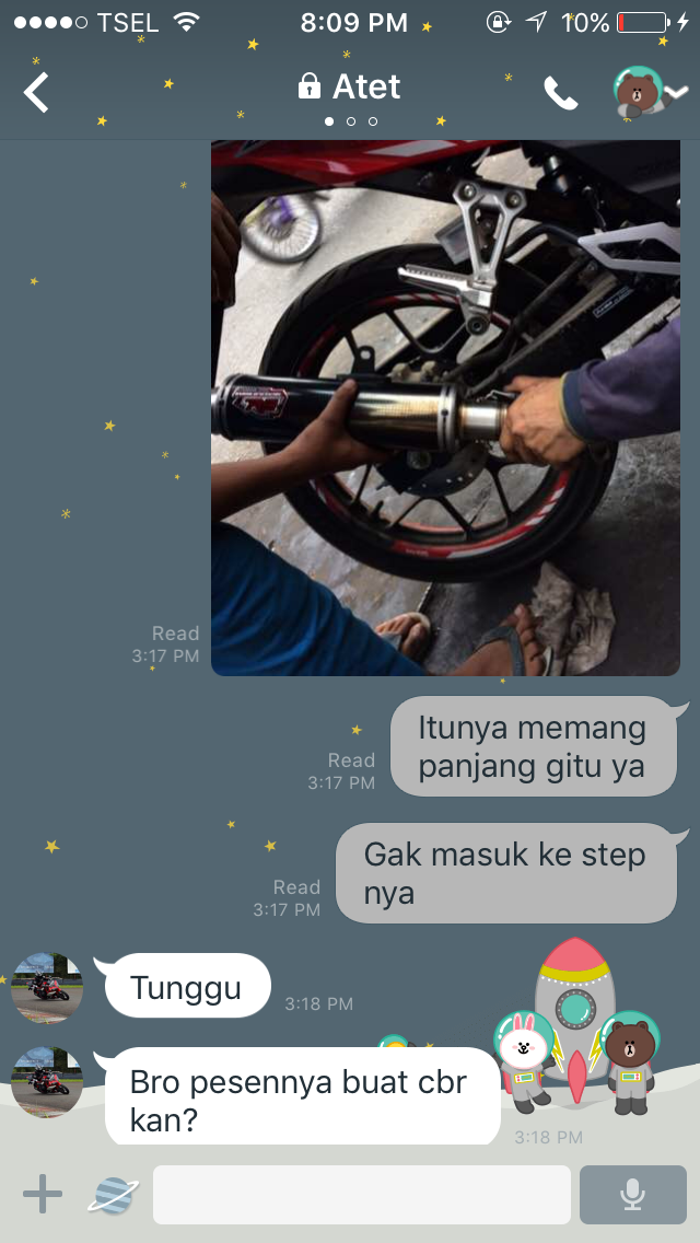 Klarifikasi Salah Kirim Knalpot Sabone Motor