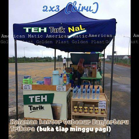 JUAL Tenda Lipat American Matic besi hitam 2x2, 2x3, 3x4, 3x6