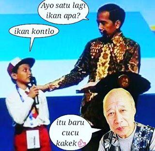 Meme 'ikan tongkol salah ucap' ini bikin ketawa malu-malu