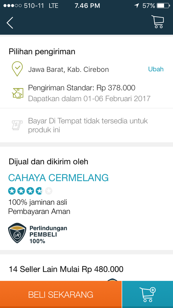 Ongkir Lazada, mahal GILA! Lebih mahal dari harga barangnya