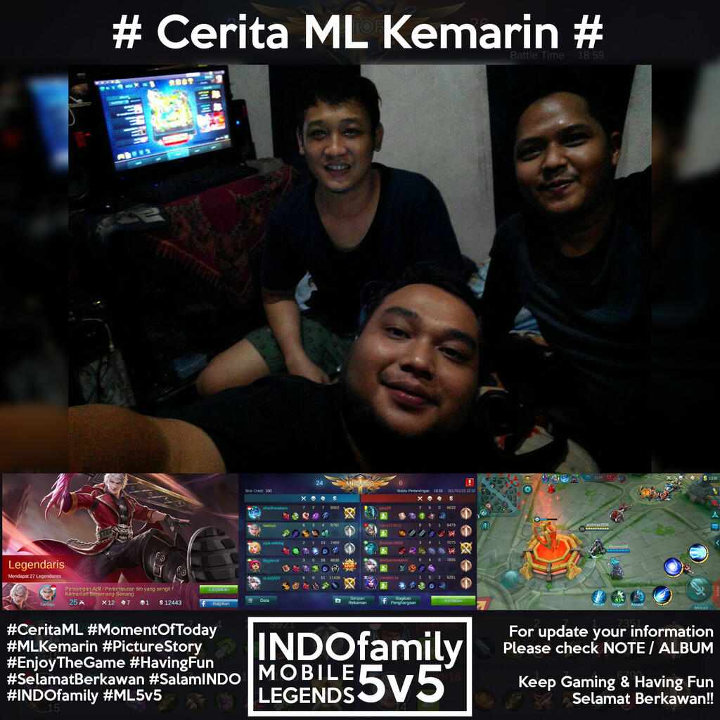 Buat kamu yg suka ML yuk gabung #INDOfamilyML5v5
