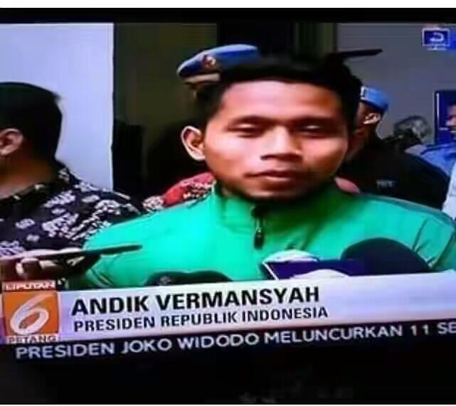 Usai AFF 2016 Andik Virmansyah langsung jadi Presiden RI