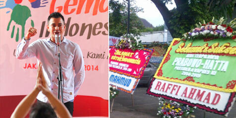 Raffi Ahmad-Nagita 'Gigi' Slavina sepakat dukung Anies-Sandiaga