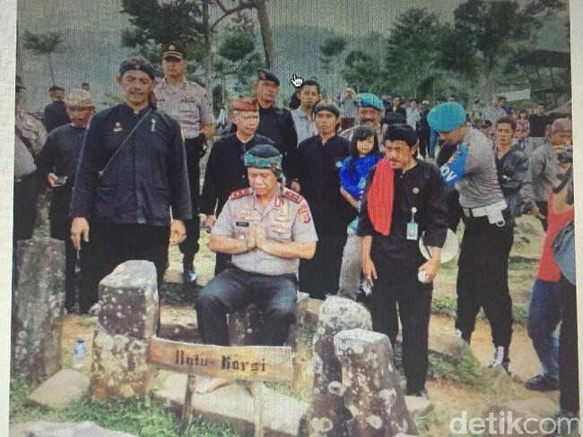 Kata Kapolda Jabar soal Foto Menyembah di Gunung Padang