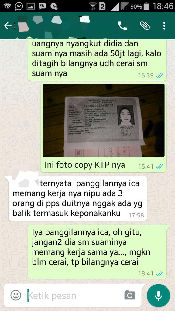 PENIPUAN SEBESAR 110 JUTA OLEH AMIN KURNIALLAH DAN DIDUGA ISTRI IKUT TERLIBAT