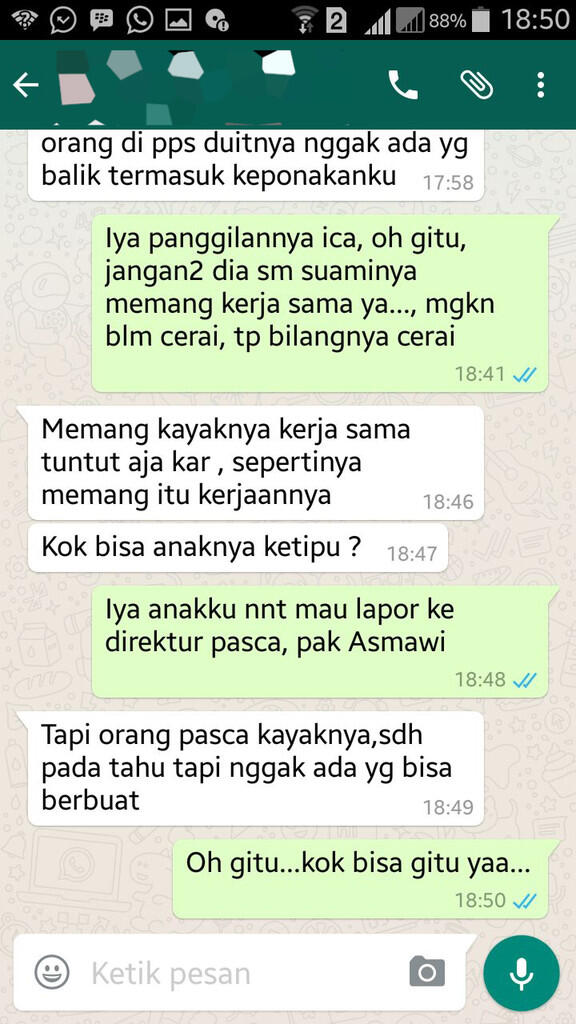 PENIPUAN SEBESAR 110 JUTA OLEH AMIN KURNIALLAH DAN DIDUGA ISTRI IKUT TERLIBAT