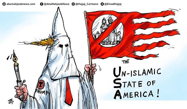 Protes Trump, Ribuan Orang Tunjukkan Solidaritas Lewat Gambar