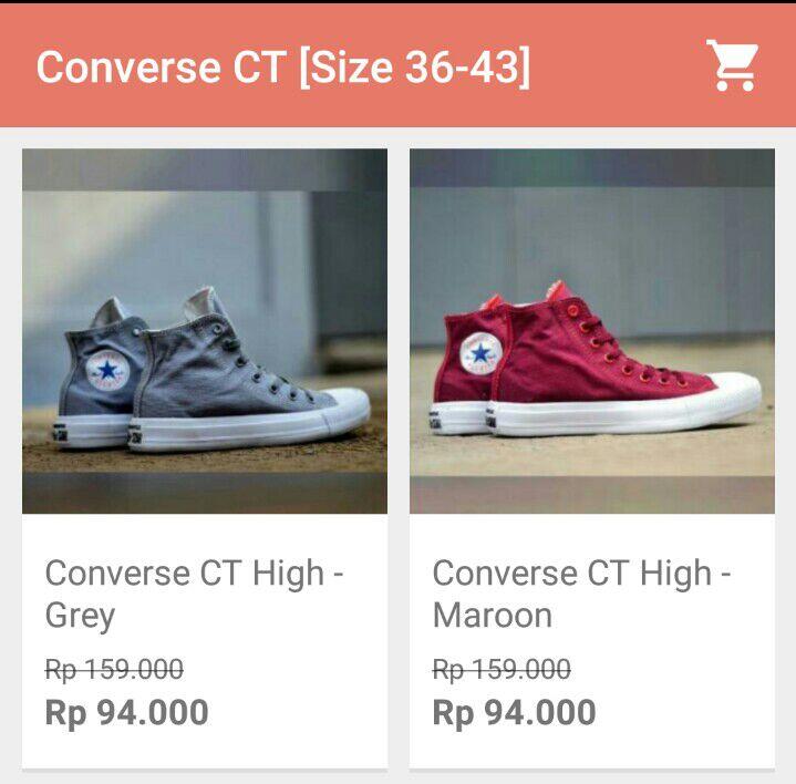 &#91;PASTI UNTUNG&#93; Reseller/Dropship Sepatu Converse, Harga Pabrik