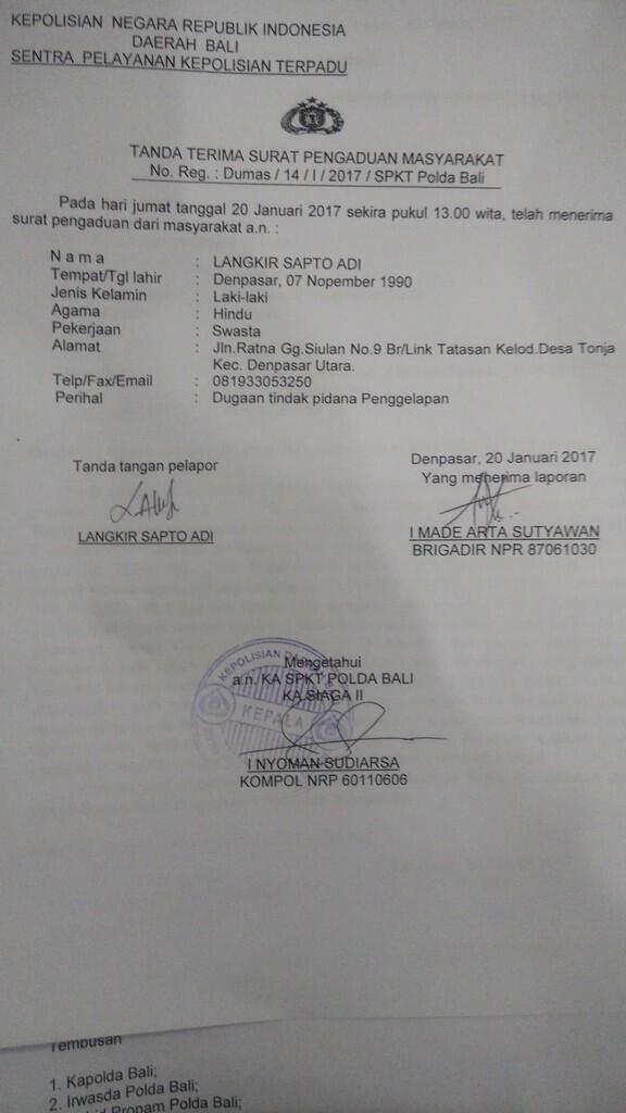 Surat terbuka Utk Kinkaku AKA Brandy 087810066688