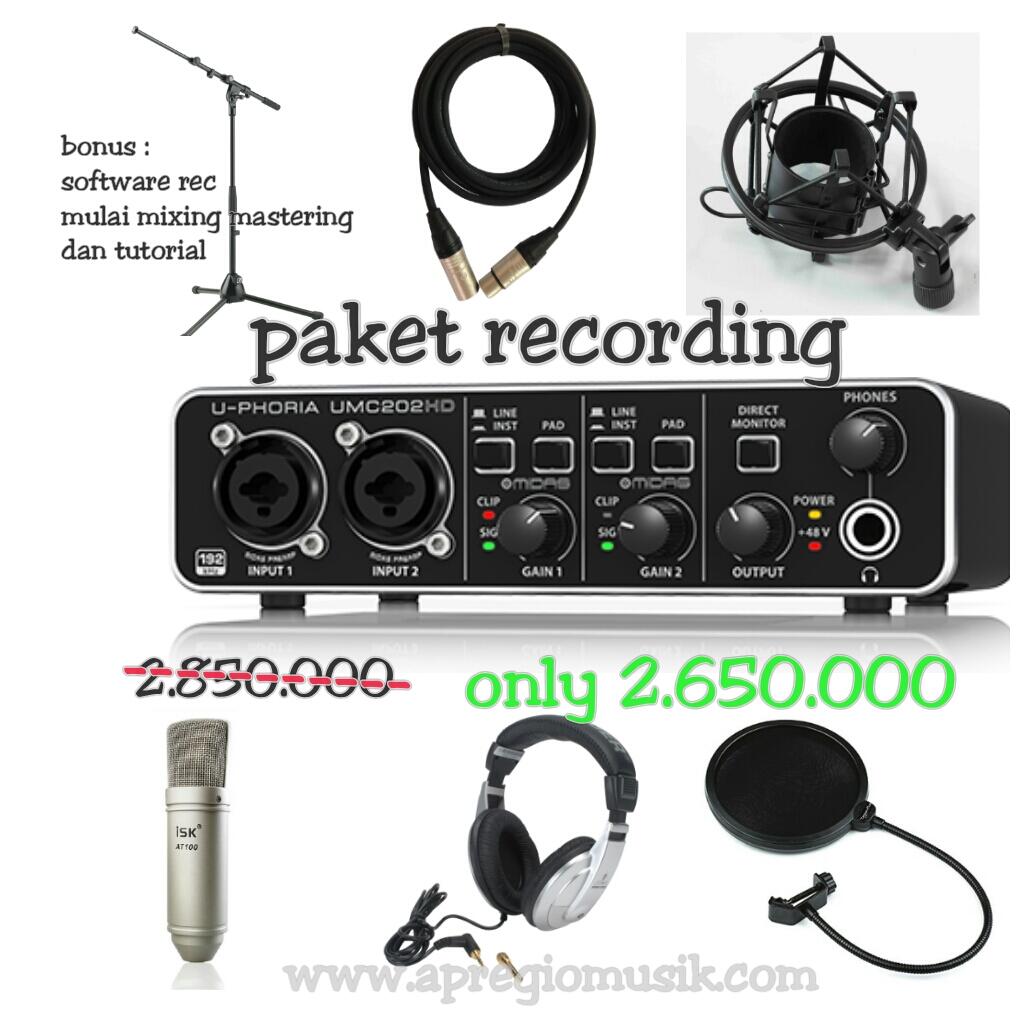 (ask) Peralatan untuk membuat home recording .