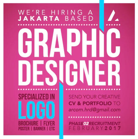 Lowongan GRAPHIC DESIGNER - Logo Designer - Jakarta Selatan (Feb2017)
