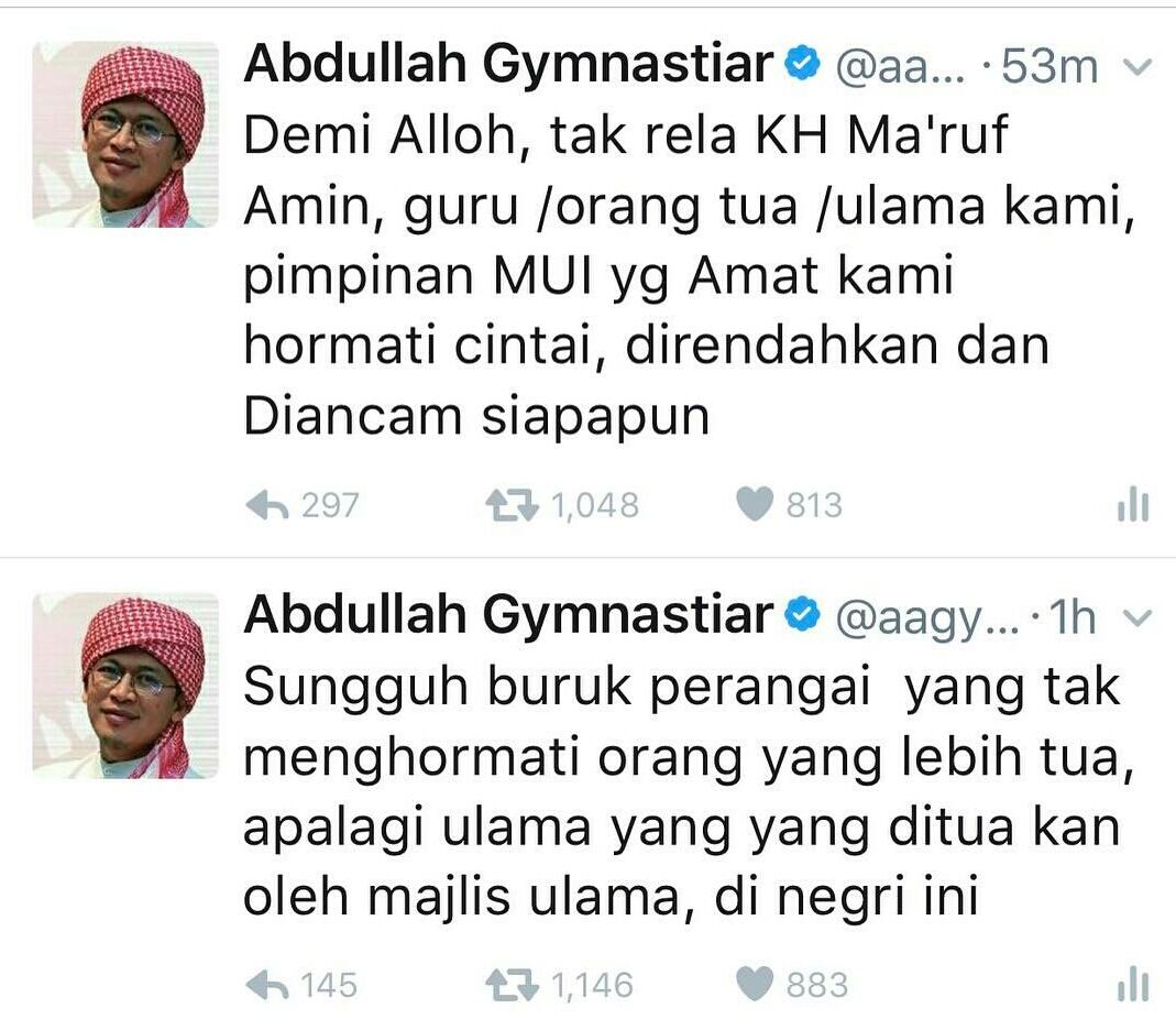 Ahok disarankan minta maaf pada Maruf Amin agar NU tidak makin marah