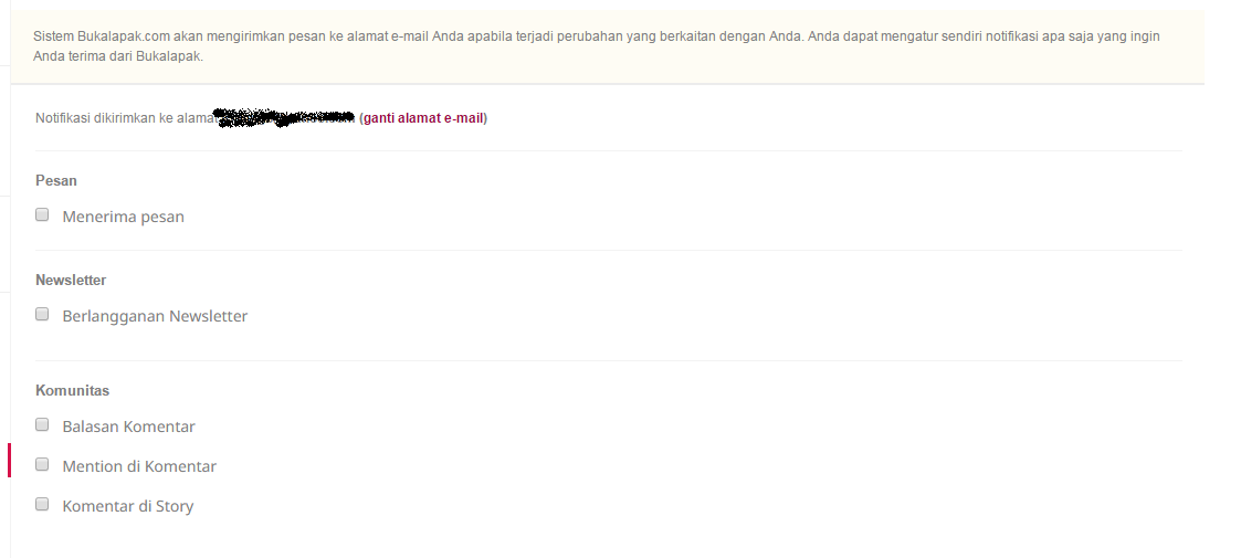 BUKALAPAK NYEPAM TERUS GAK BISA DI UNSUBCRIBE