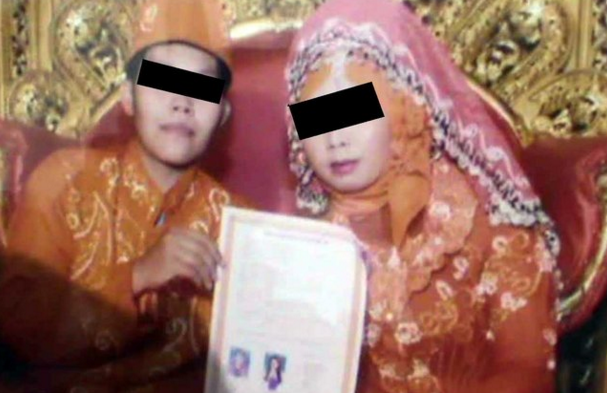 Ini foto pernikahan wanita mengaku pria, terbongkar usai melahirkan
