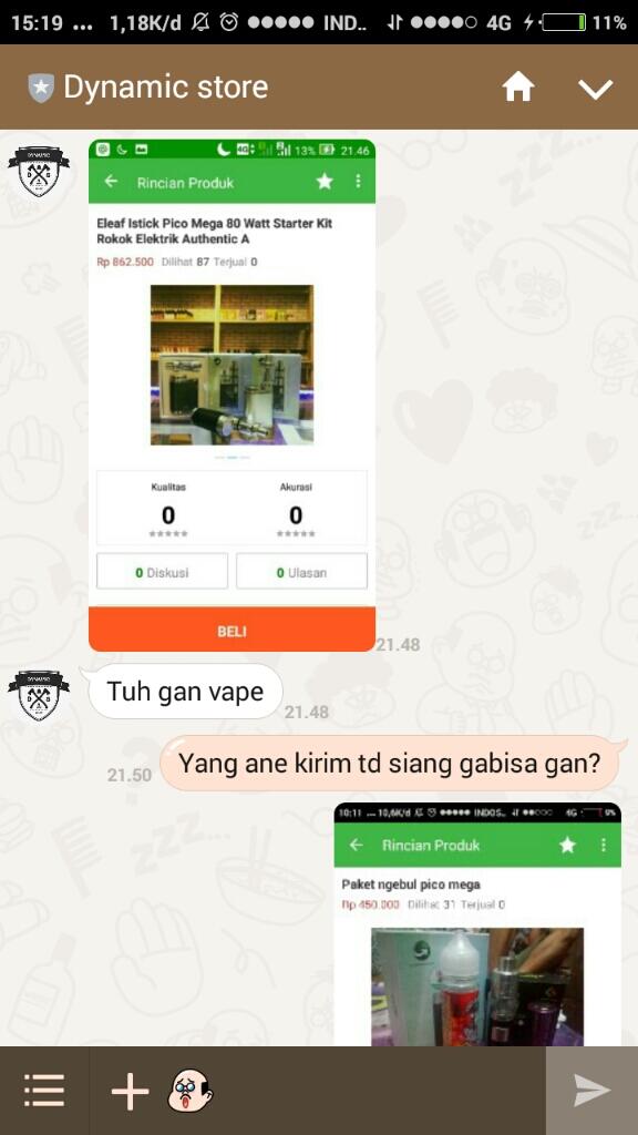 Hati Hati Sama Dynamic Store (Line OA)