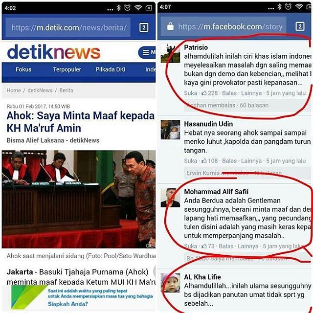 Ahok plin-plan dalam meminta maaf