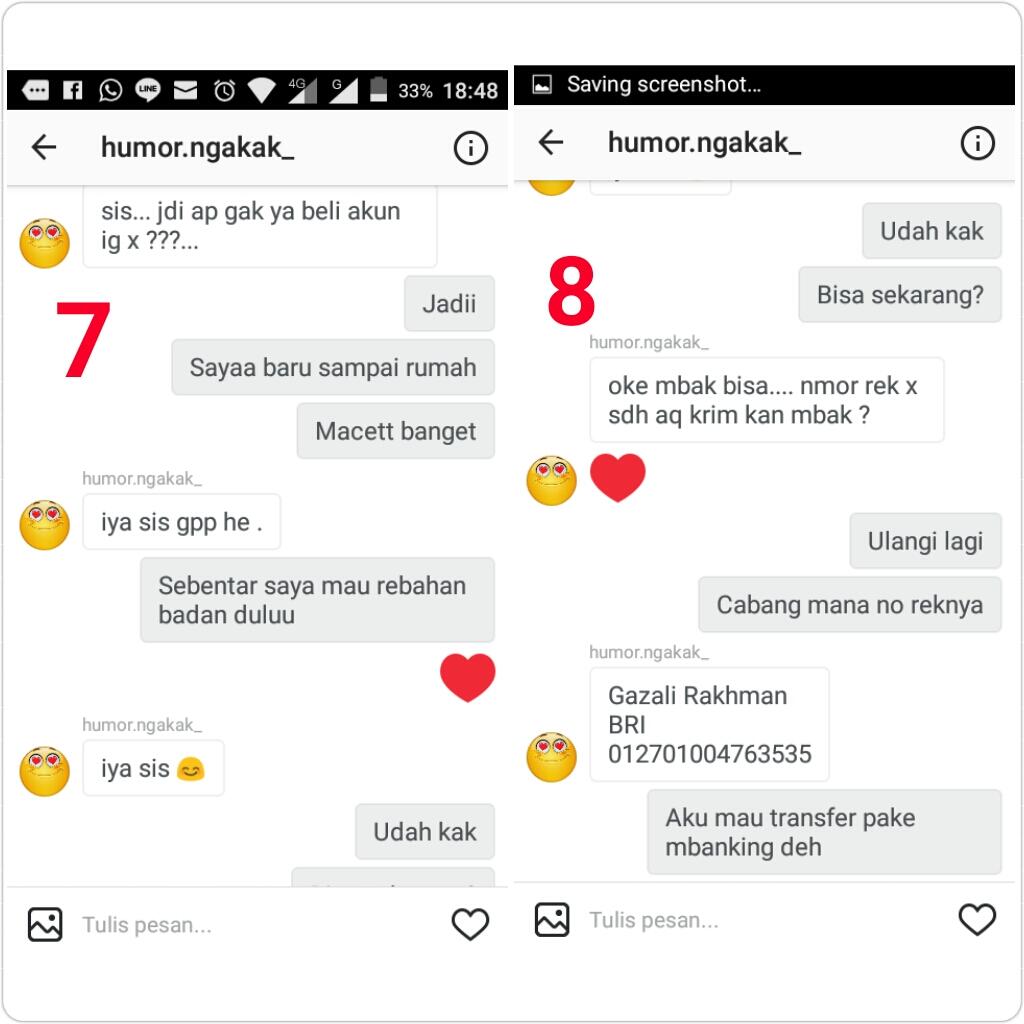 PENIPUAN berkedok JUAL Akun instagram, HATI HATI Sudah banyak Jatuh korban.