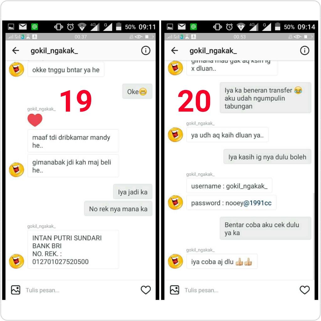 PENIPUAN berkedok JUAL Akun instagram, HATI HATI Sudah banyak Jatuh korban.