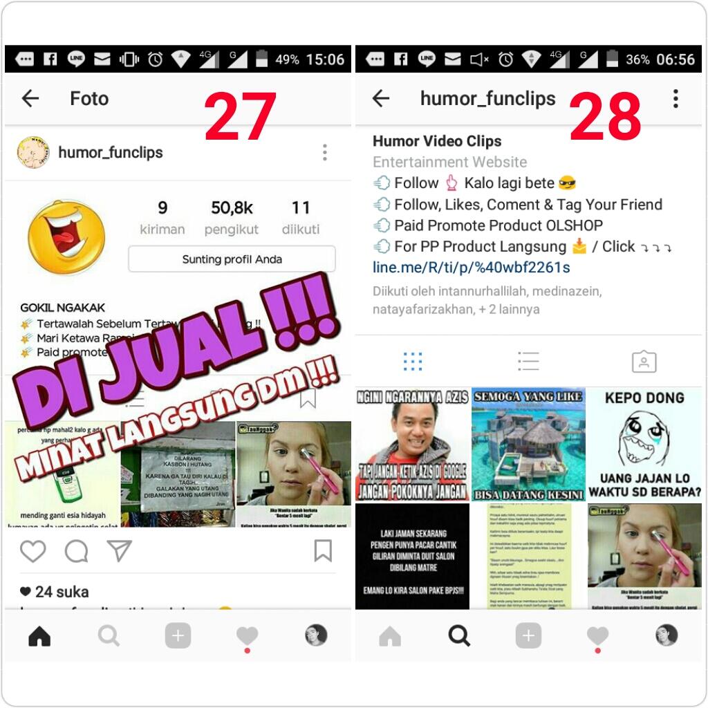 PENIPUAN berkedok JUAL Akun instagram, HATI HATI Sudah banyak Jatuh korban.